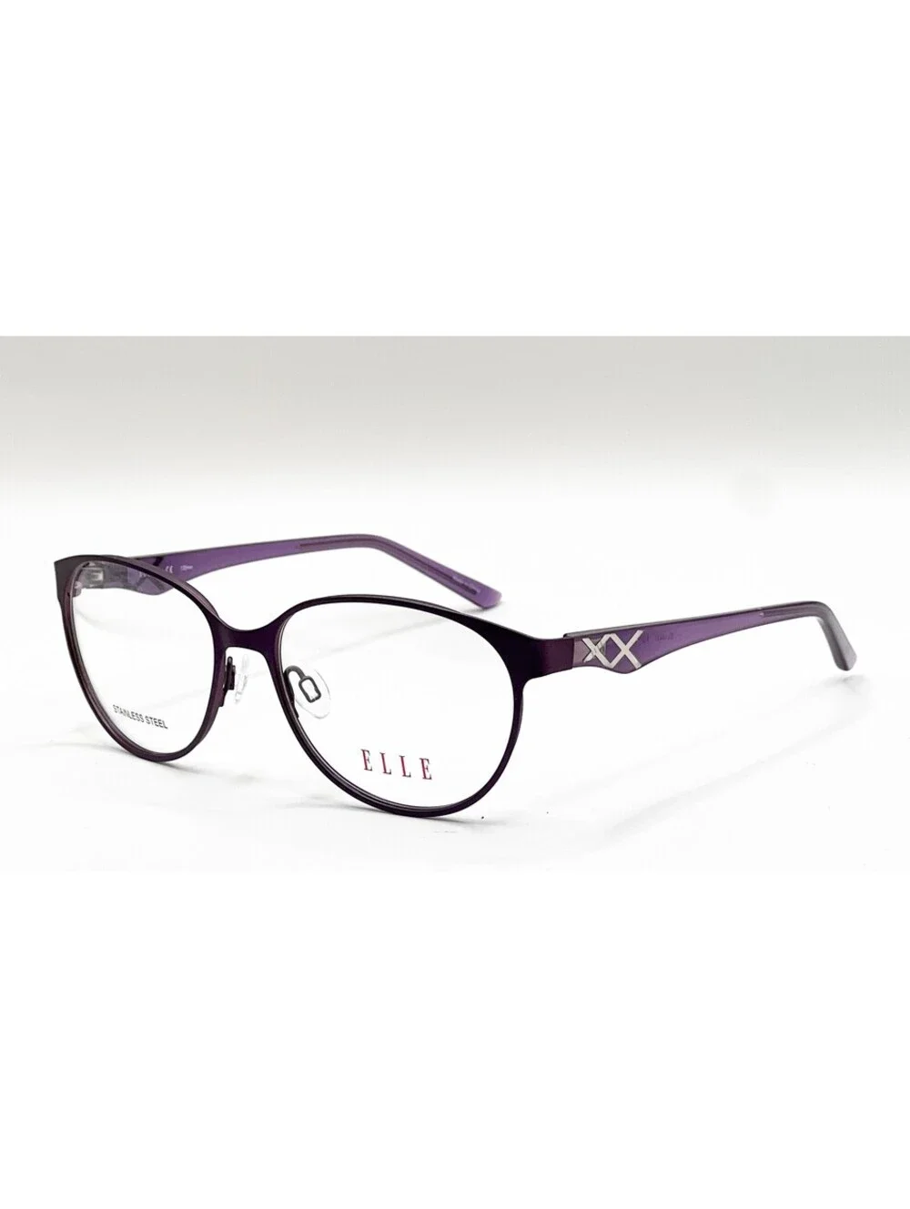 Elle EL13437 PU Purple Cat Eye Authentic Eyeglass Frames 53-15-135